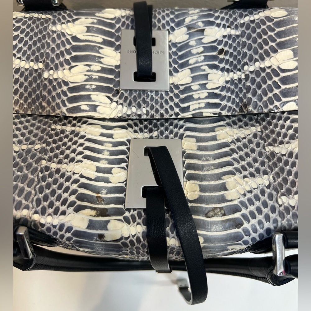 Michael Kors Collection Miranda Genuine Snakeskin Tote - Picture 8 of 11